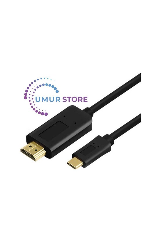 Type-C To HDMI 4K Kablo 3 Metre - Hdcp Özelliği - 10 Gbps Görüntü Aktarım Kablosu