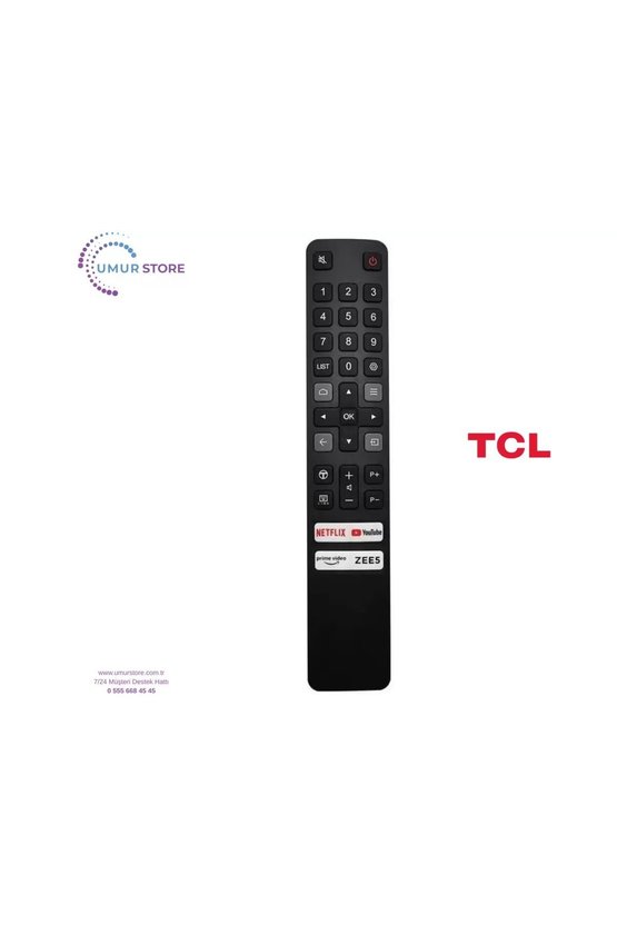 Tcl İle Uyumlu 55P755 Smart Tv Kumanda-Mikrofonsuz