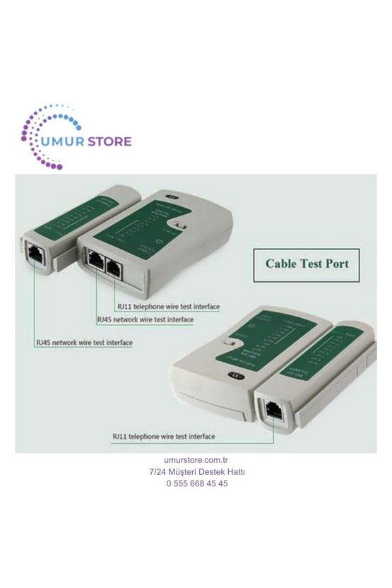 RJ45 RJ11 Adsl Ethernet Internet Kablo Test Cihazı Cat56 Network Tester
