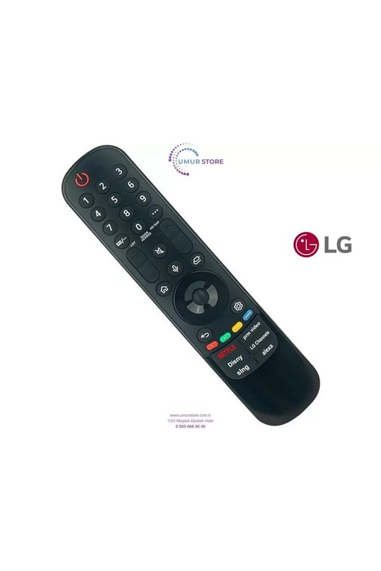 LG İle Uyumlu Model OLED77B46 Smart Tv Kumandası-Mikrofon ve Air Mouse