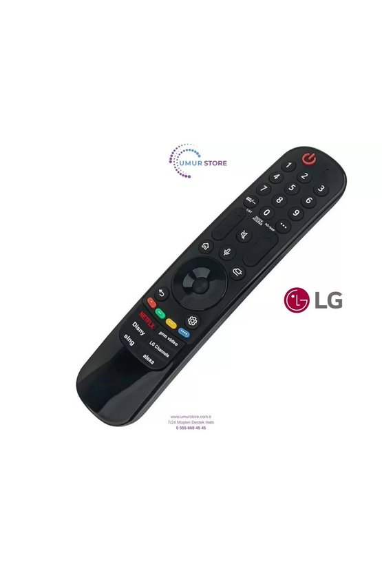 LG İle Uyumlu Model OLED55C3PUA Smart Tv Kumandası-Mikrofon ve Air Mouse