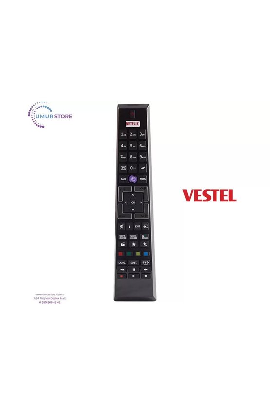 Vestel İle Uyumlu 55UD9650 UHD SMART TV Kumandası