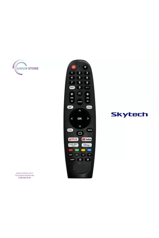 Skytech İle Uyumlu 55ST1405 Whaleos Smart Led Tv Kumandası