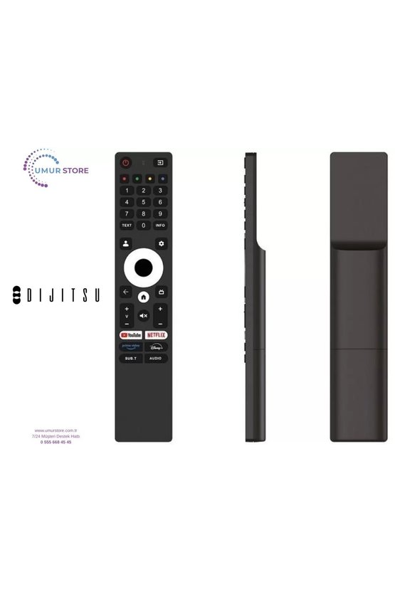 Dijitsu İle Uyumlu Model 100DQ38000 Google Tv Kumanda-Mikrofonsuz