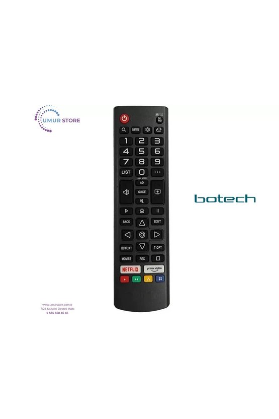 Botech İle Uyumlu Webos Tv Kumanda-Mikrofonsuz