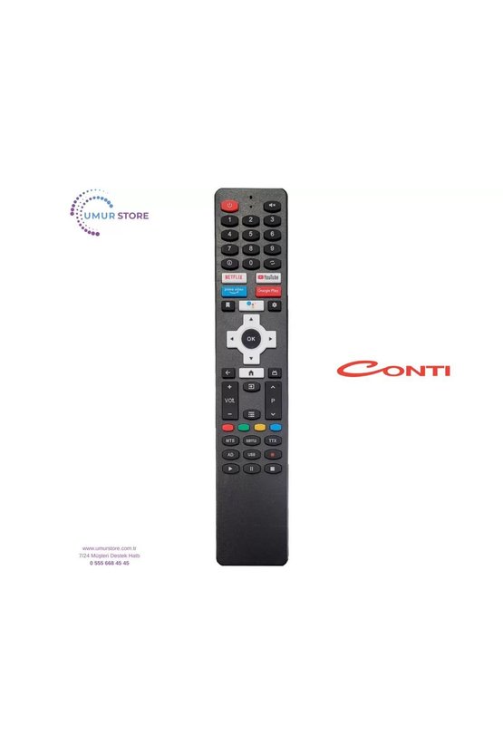 Conti İle Uyumlu CT50GT300U Mikrofonlu Google Tv Kumanda-Ses Komutlu