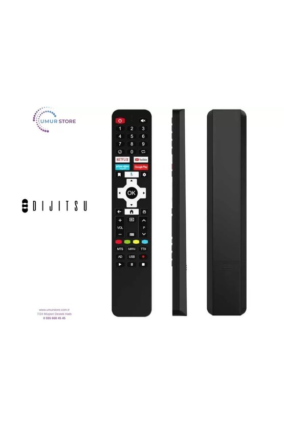 Dijitsu İle Uyumlu Model 86DG22000 Mikrofonlu Smart Tv Kumanda