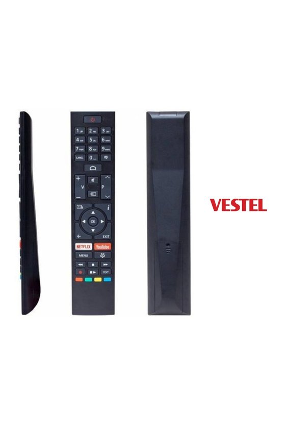 Vestel İle Uyumlu Netflix Youtube Tuşlu Televizyon Kumandası