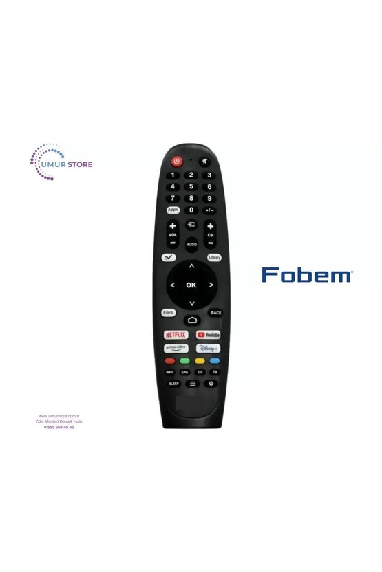 Fobem İle Uyumlu ML24EW2000 Smart Led Tv Kumanda-Mikrofonsuz