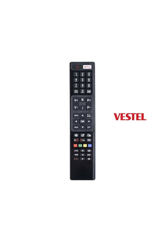 Vestel İle Uyumlu Netflix Youtube Fpay Tuşlu Led Televizyon Uzaktan Kumanda