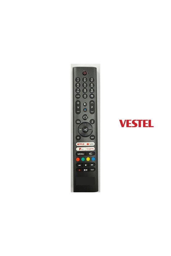 Vestel İle Uyumlu V7 Netflix Youtube Google Tuşlu Televizyon Kumandası -Ses Komutlu