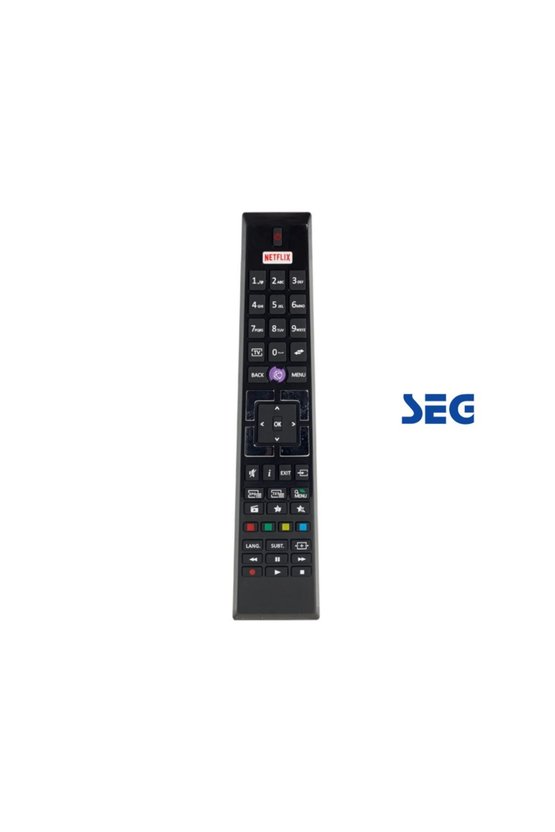 Seg İle Uyumlu Mor Tuşlu Netflix Lcd Led Televizyon Kumandası