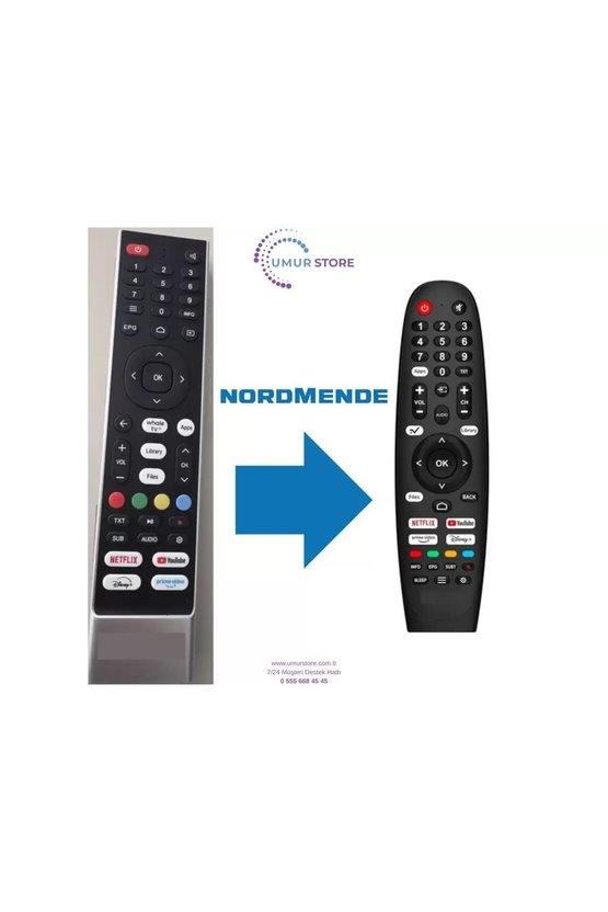 Nordmende İle Uyumlu Smart Tv Kumanda