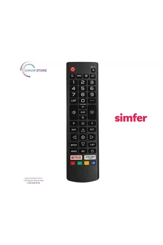 Simfer İle Uyumlu Webos Tv Kumanda-Mikrofonsuz