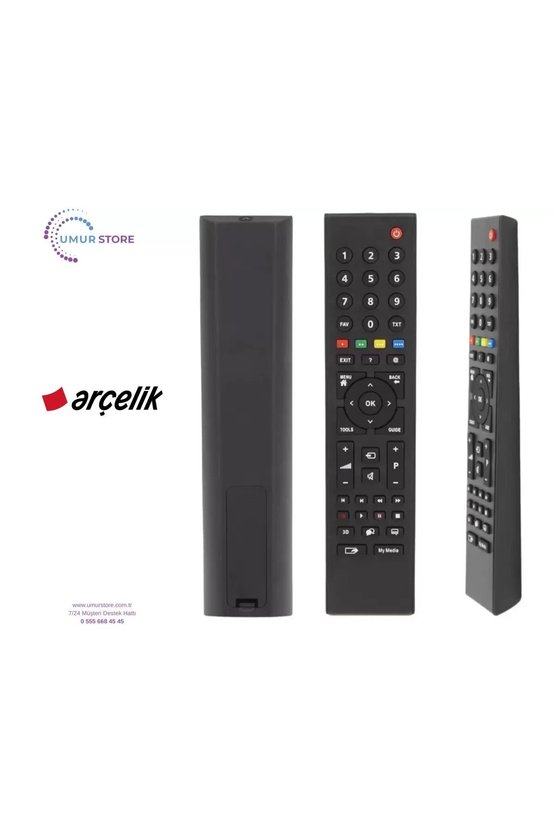 Arçelik İle Uyumlu A55L 6652 5B Led Tv Kumandası
