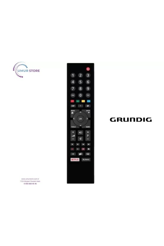 Grundig İle Uyumlu Toronto 43 CLE 6645 AL Smart Led Tv Kumandası