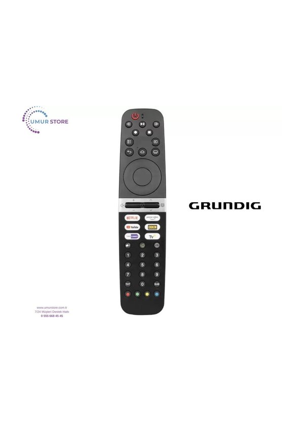 Grundig İle Uyumlu 43 GHF 6500 B Smart Led Tv Kumandası-Mikrofonsuz