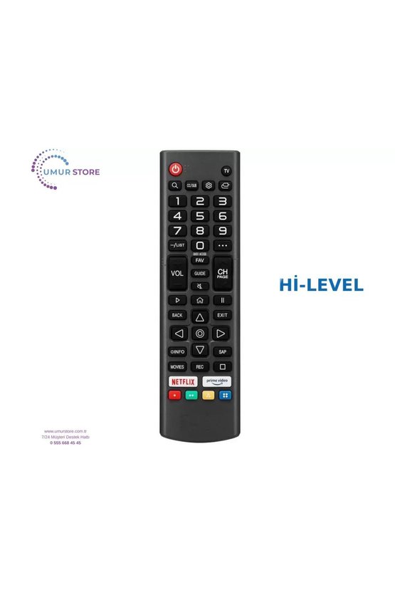 Hi Level İle Uyumlu Webos Tv Kumandası-Mikrofonsuz