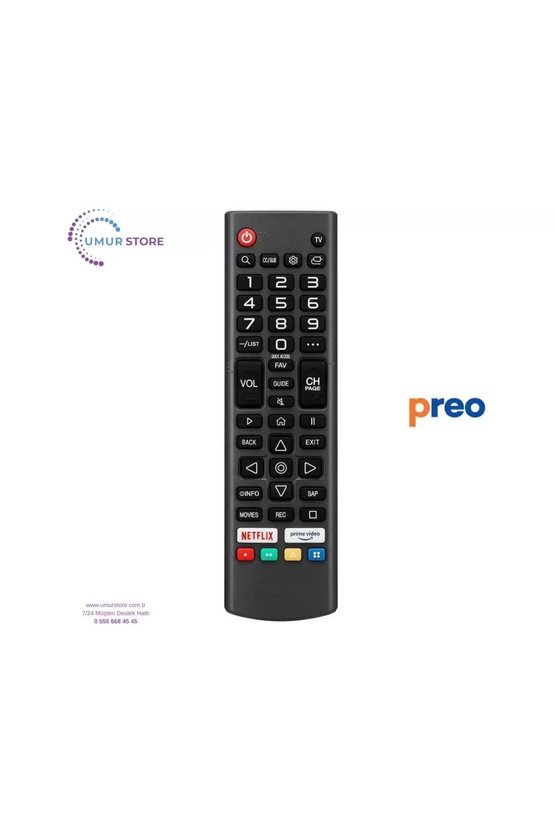 Preo İle Uyumlu Webos Tv Kumandası-Mikrofonsuz