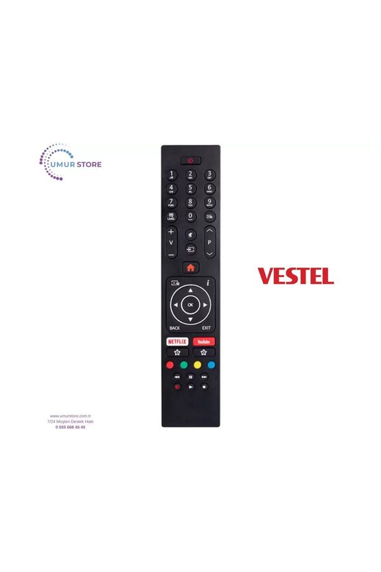 Vestel İle Uyumlu 55UD8350 4K Smart Led Tv Kumandası