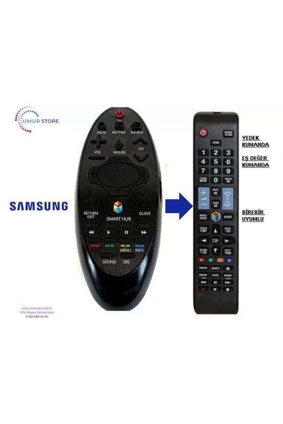 SAMSUNG İle Uyumlu Sihirli Air Mouse Smart TV Yedek Kumandası