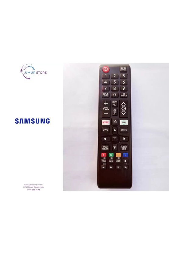 Samsung İle Uyumlu Netflix Primevideo Tuşlu 4K Led Tv Kumandası
