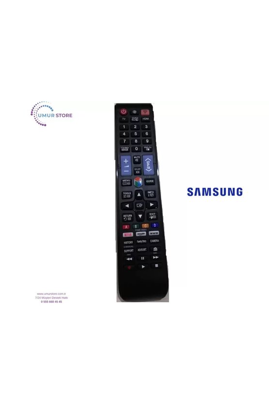 Samsung İle Uyumlu Smart 4K Led Tv Kumandası Netflix Primevideo Sports Tuşlu