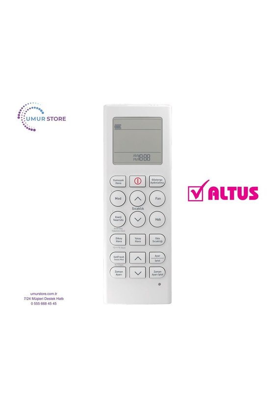 Altus ALK-1185 Uyumlu Split Klima Kumandası