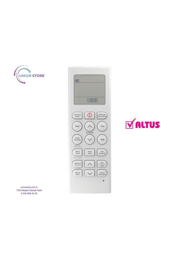 Altus ALK-9030 Uyumlu Klima Kumandası