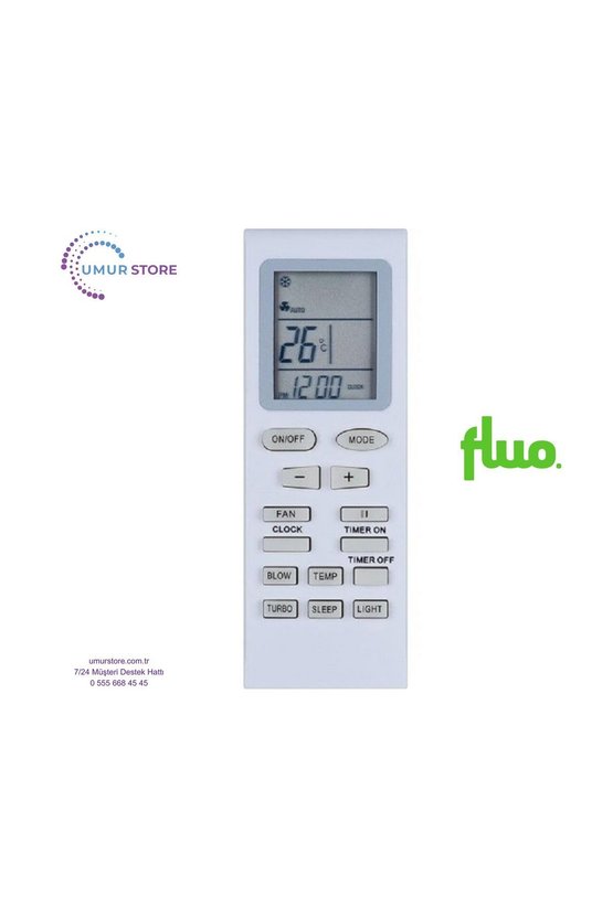 Fluo FGS-181EIJLM-N2 Klima Kumandası