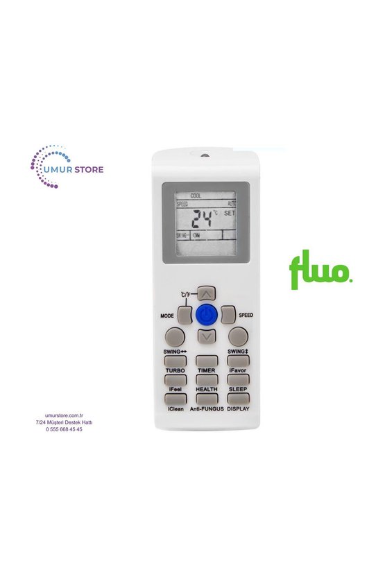 Fluo YKR-P002E Uyumlu Klima Kumandası