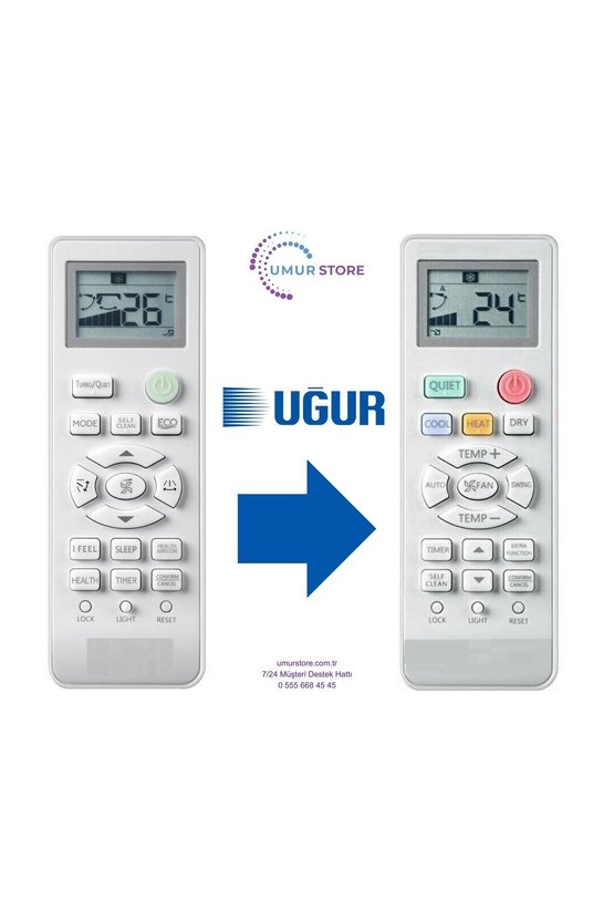 Uğur Uyumlu Klima Kumandası