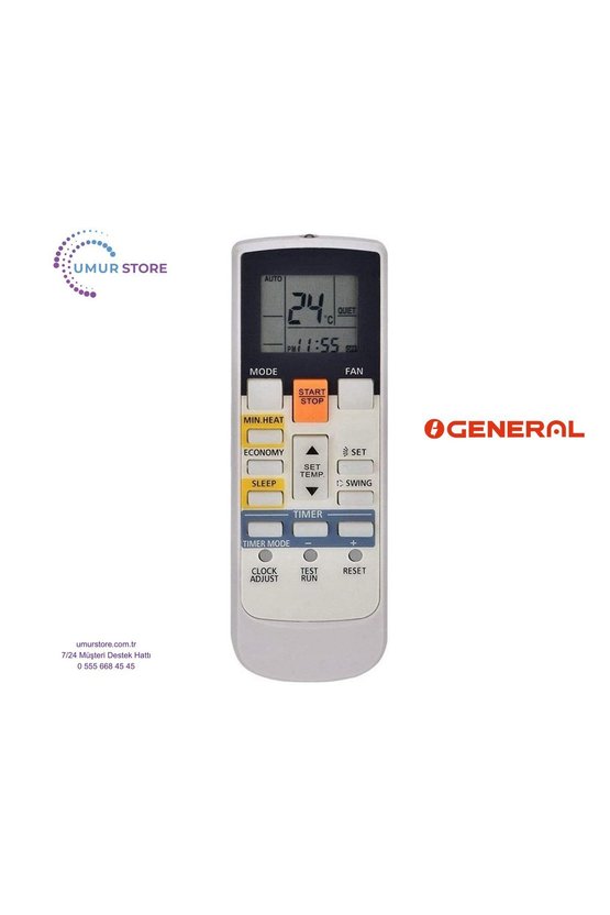 General ASHA12LGC Uyumlu Klima Kumandası