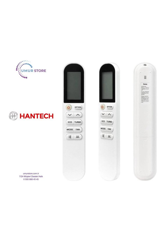 Hantech HNT-BN18VMCLS Uyumlu Klima Kumandası