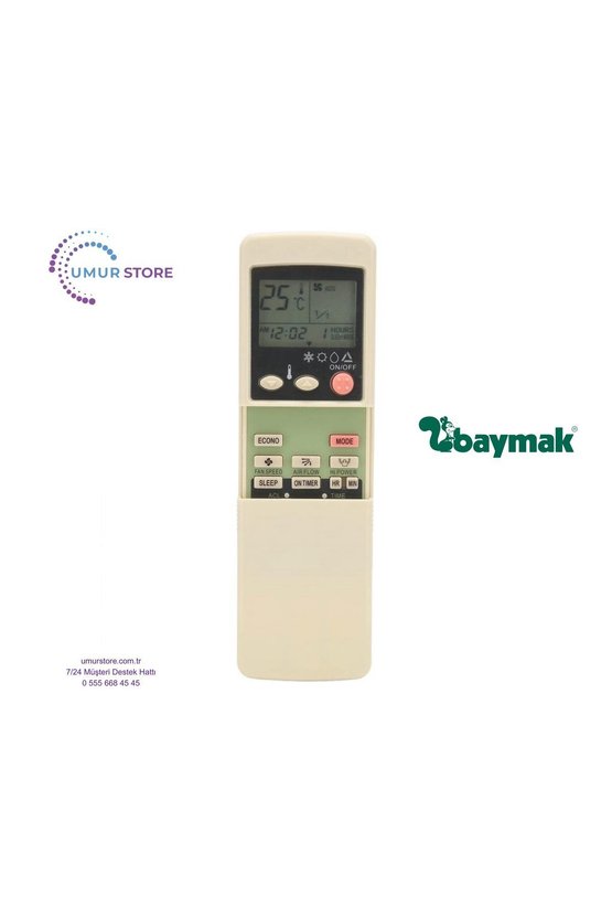Baymak BTA-24CHS Uyumlu Klima Kumandası