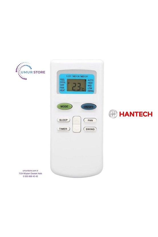 Hantech Nobel HNT-WN12VMCLS82 Uyumlu İnverter Klima Kumandası