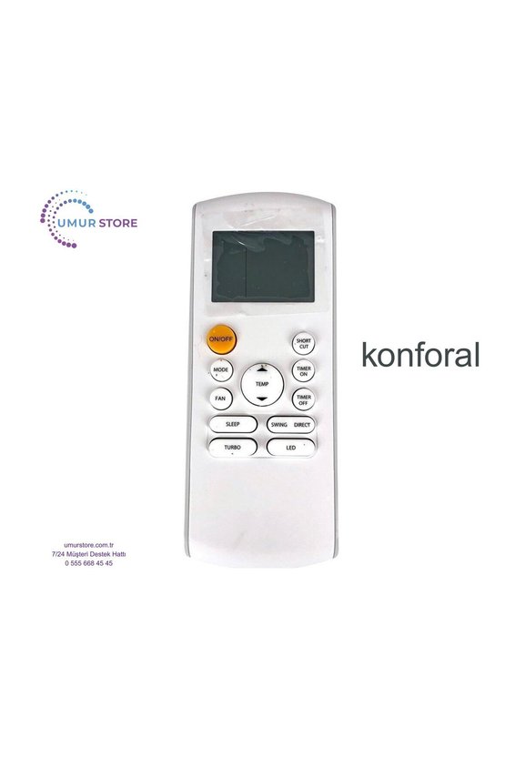 Konforal KFLSP1201HWI Uyumlu İnverter Klima Kumandası