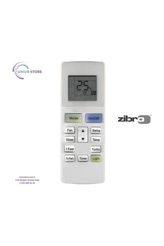 Zibro S 6534 Uyumlu Klima Kumandası