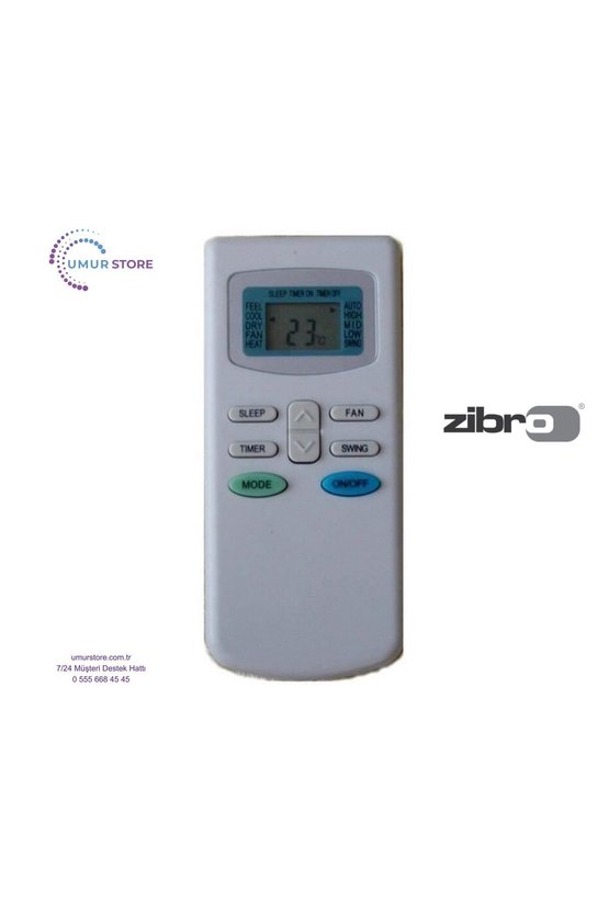 Zibro S1153 Uyumlu Klima Kumandası