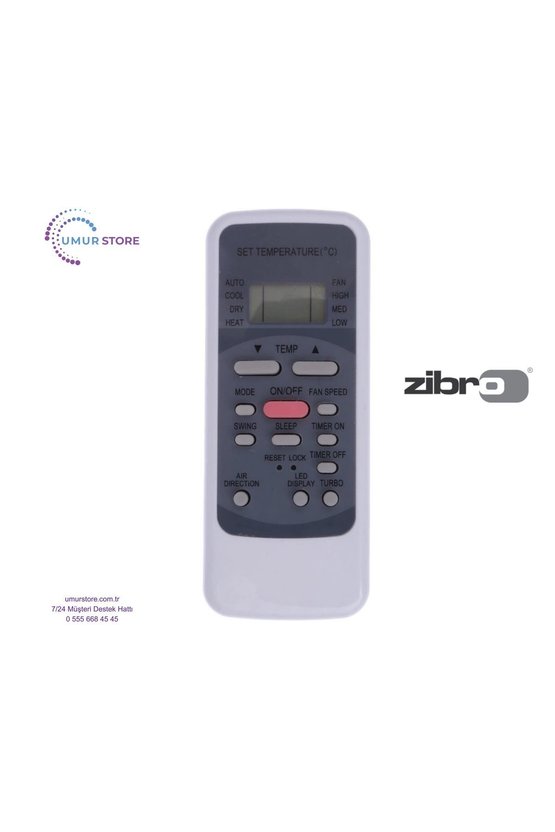 Zibro S6526 Uyumlu Klima Kumandası