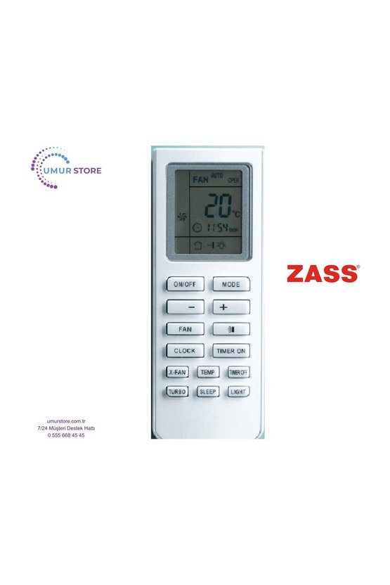 Zass İnverter Klima Kumandası