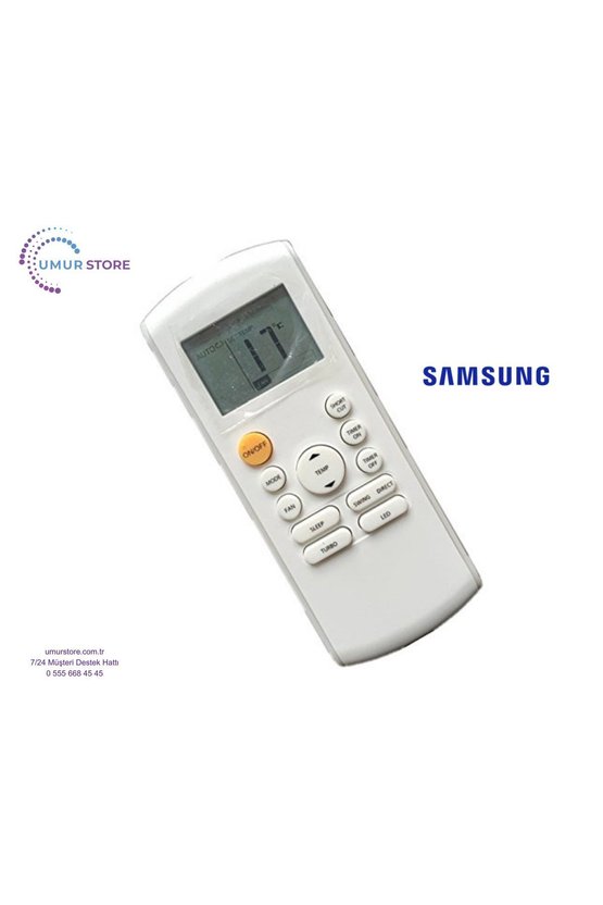 Samsung AR09TXHQBWKSK AR500H Uyumlu Klima Kumandası