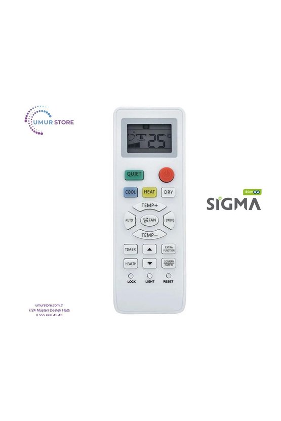 Sigma YR-HD01 Klima Kumandası-Sıcak Soğuk