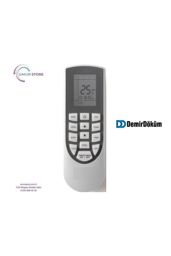 Demirdöküm A5 A++ 24000 BTU Duvar Tipi Inverter Klima Kumandası