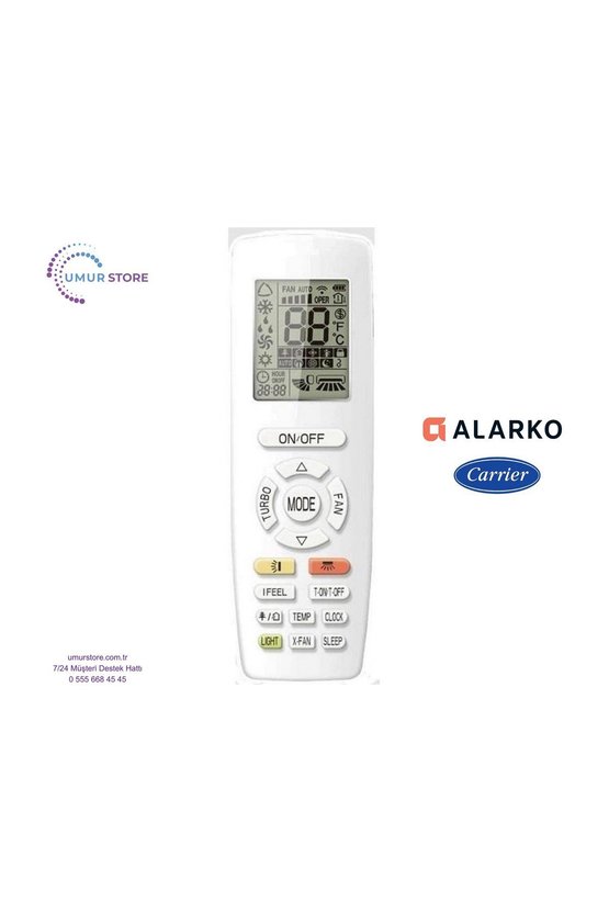 Alarko Flair FLR BSP1201HWI Uyumlu Klima Kumandası