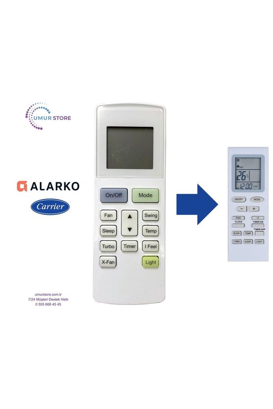 Alarko Flair Eşdeğer Klima Kumandası