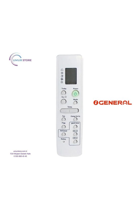 General ARH-111 (DB93-00087B) Uyumlu Klima Kumandası