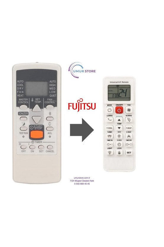 Fujitsu AR JE6 Klima Kumandası