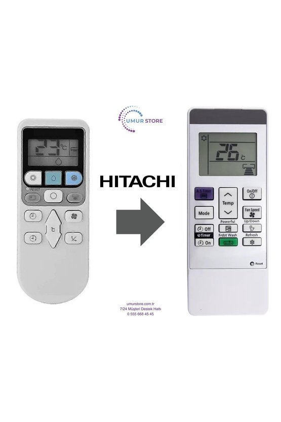 Hitachi Uyumlu Klima Kumandası