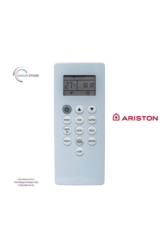 Ariston DG11P1-04 Uyumlu Klima Kumandası